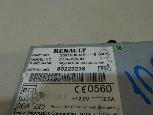 фото Renault Laguna 3 Проигрыватель DVD NAVI 2008-2015
